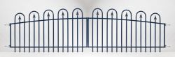 Portail fer forgé Basic, galvanise 80/92x320cm