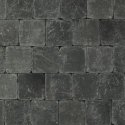 Cobblestones black tumbled 20x20x6cm (m2)