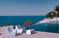 Tuinstoel tuinverlichting Ibiza design 77x66x59cm