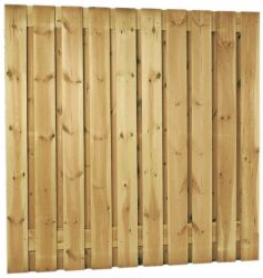 Schutting tuinscherm zichtdicht 21 planks 180x180cm RVS