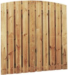Holzzaun Dichtzaun Bogen 180x180cm 19 Dielen