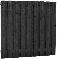 Wooden Fencing 19 planks 180x180cm black