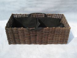 Plantenbak moestuinbak wilgen 100x35x35cm