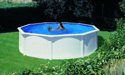 Cadre de piscine en acier 240x120cm 