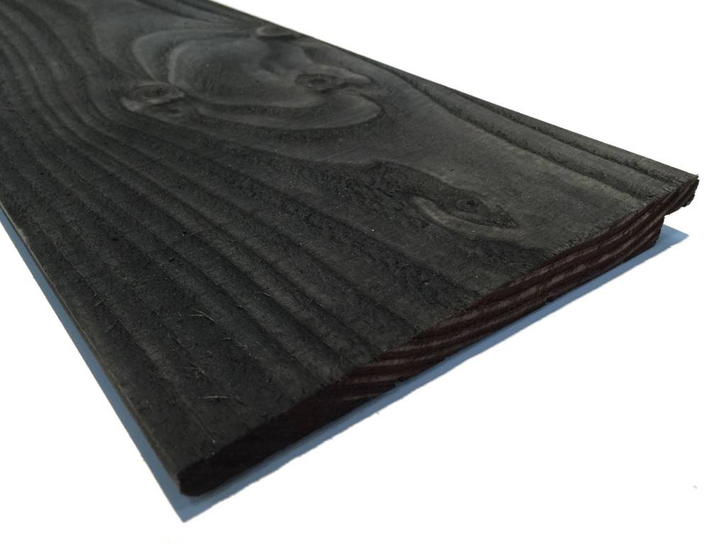 Douglas Zweeds rabat potdekselplanken zwart 400cm (10 24x195mm)