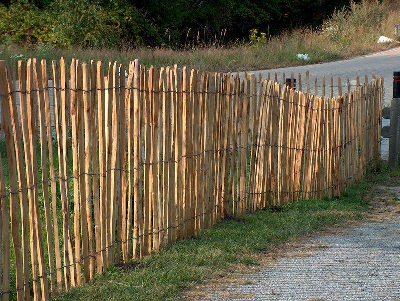 Engels schapenhek kastanje 90cmx5m latafstand 8-9 cm