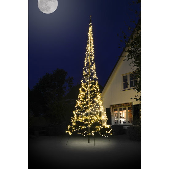 Kunstkerstboom vlaggenmast 6m hoog