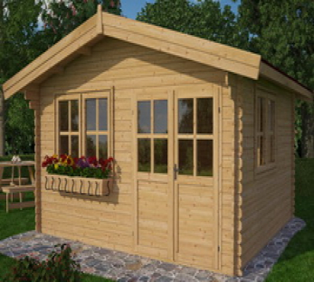 Houten tuinhuis blokhut Fleetwood 400x300cm