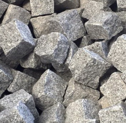 Kinderkopjes kasseien grijs graniet 1000kg 5,5m2