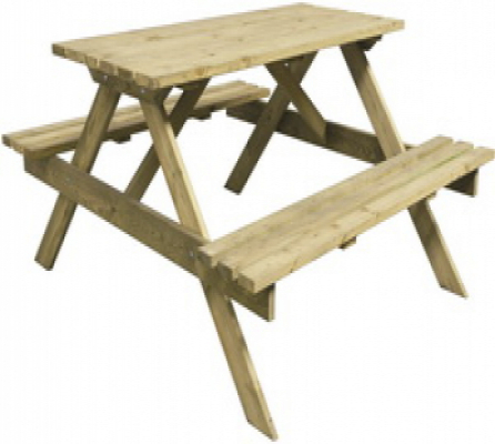 Picknicktafel grenen deluxe 140cm