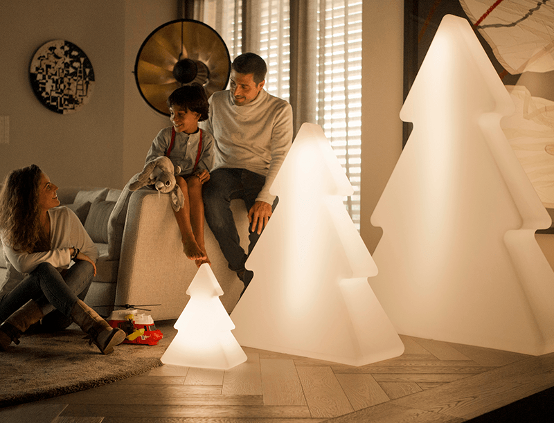 *For X-Mas*: LED-Weihnachtsbaum “Pinus” aus Polyethylen, weiß