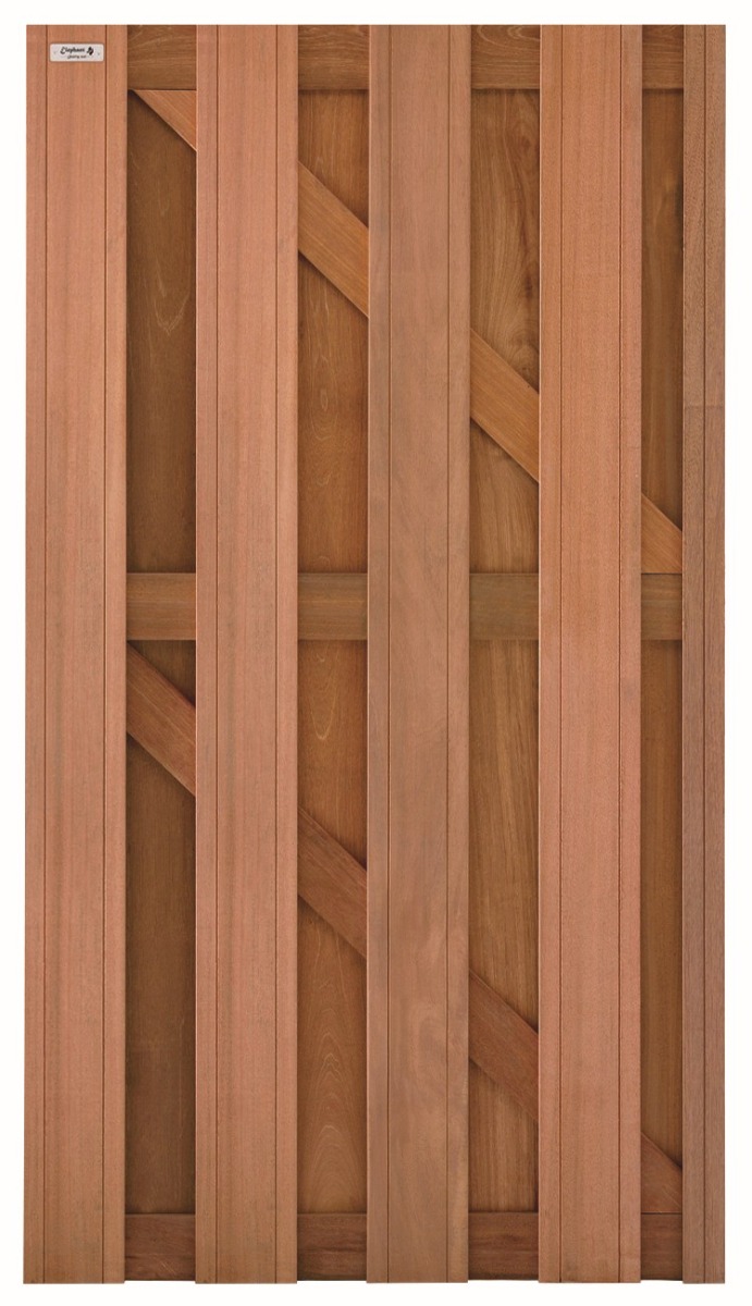 Poort tuinpoort hardhout 180x90cm