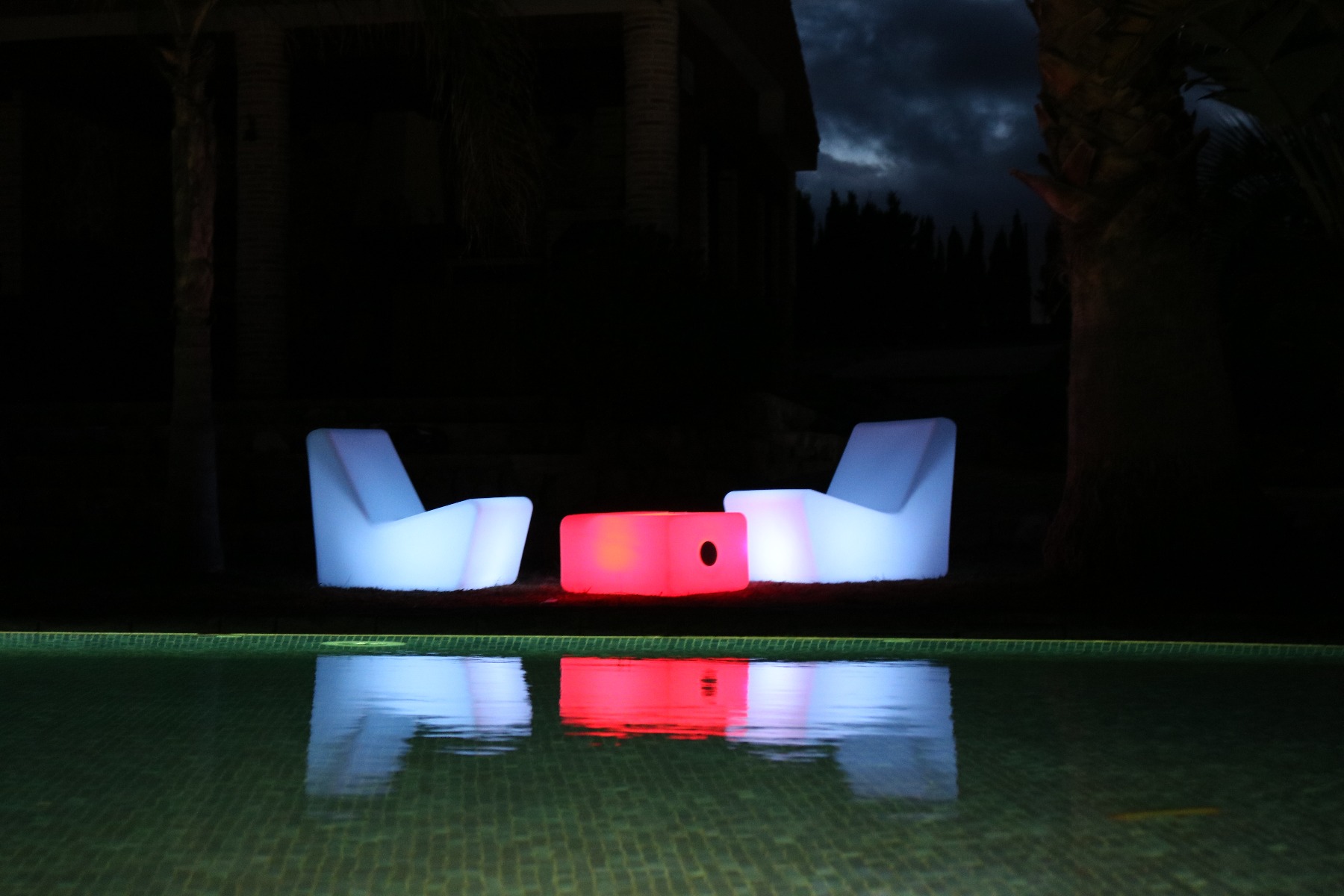 Tuinverlichting tuinstoel  Ibiza design 77x66x59cm