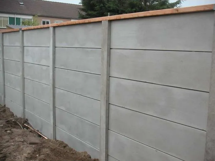 beton schutting plaatsen